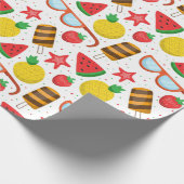 Summer Pattern Wrapping Paper Cadeaupapier (Hoek)