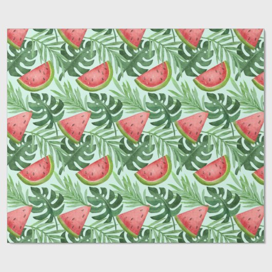 Summer Pattern Wrapping Paper Cadeaupapier (Vlak)