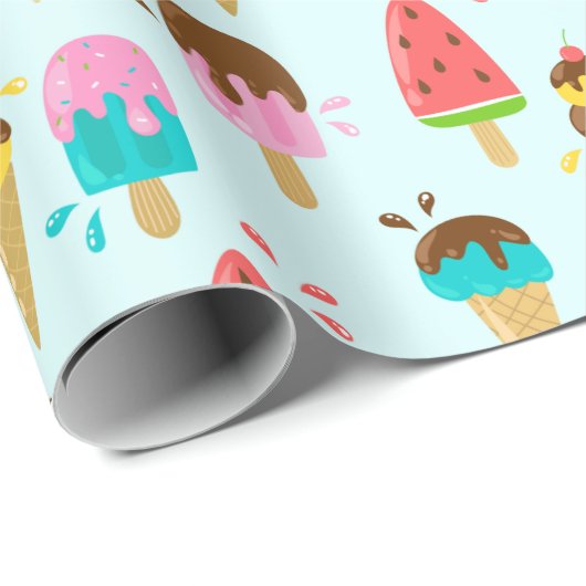 Summer Pattern Wrapping Paper Cadeaupapier (Rol Hoek)