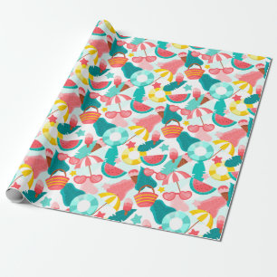 Summer Pattern Wrapping Paper Cadeaupapier