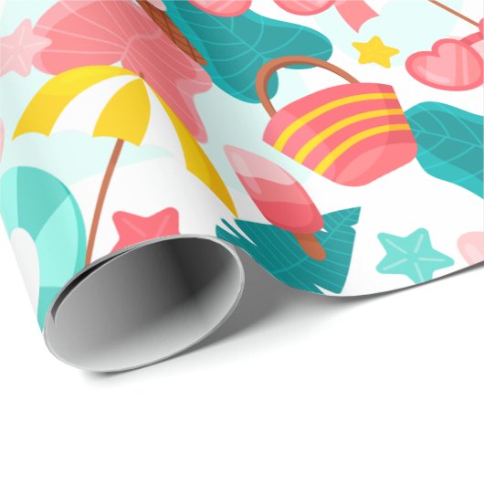 Summer Pattern Wrapping Paper Cadeaupapier (Rol Hoek)