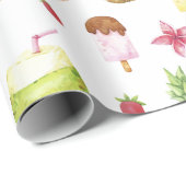 Summer Pattern Wrapping Paper Cadeaupapier (Rol Hoek)