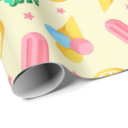 Summer Pattern Wrapping Paper Cadeaupapier (Rol Hoek)