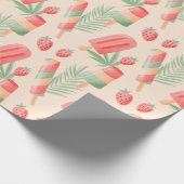 Summer Pattern Wrapping Paper Cadeaupapier (Hoek)