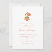 Summer  Peach Fruit Boho Vrijgezellenfeest Kaart (Voorkant)