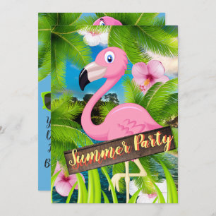 Summer Pelican Party Kaart
