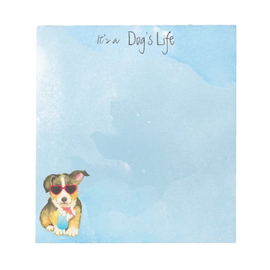 Summer Pembroke Welsh Corgi Notitieblok (Voorkant)