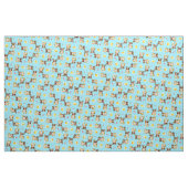 Summer Pembroke Welsh Corgi Stof (Fat Quarter)