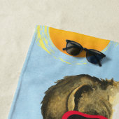 Summer Pembroke Welsh Corgi Strandlaken (In situ)