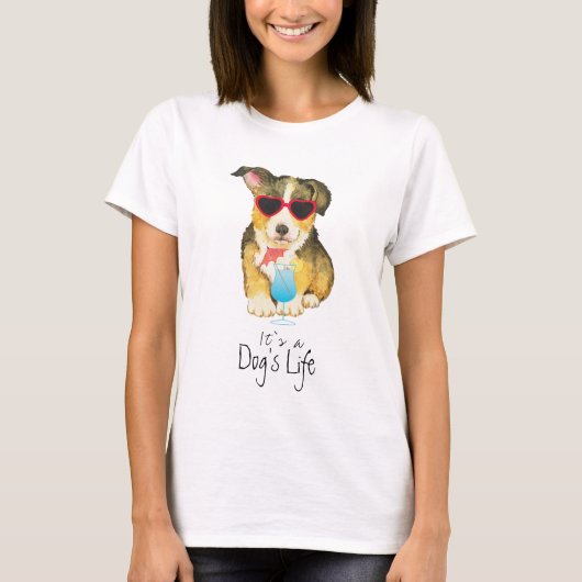 Summer Pembroke Welsh Corgi T-shirt (Voorkant)
