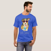 Summer Pembroke Welsh Corgi T-shirt (Voorkant volledig)