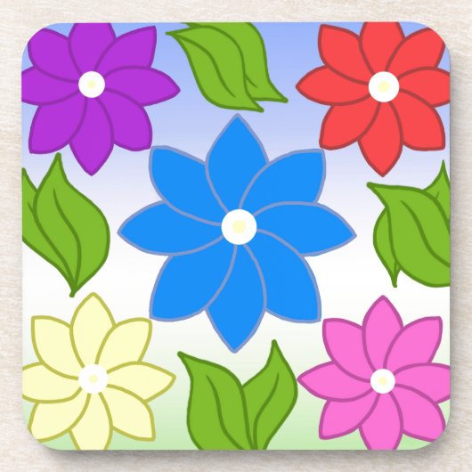Summer Petals Bier Onderzetter (Voorkant)