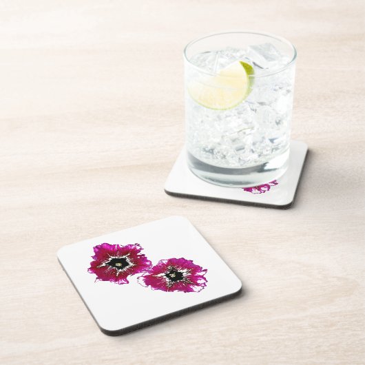 Summer Petunias Bier Onderzetter (Rechterzijde)