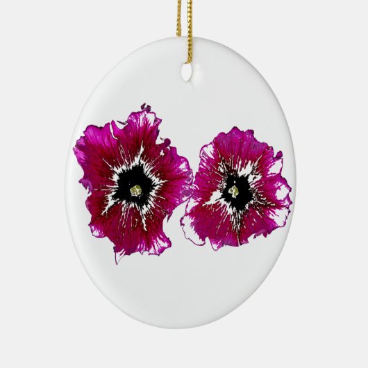 Summer Petunias Keramisch Ornament (Rechts)
