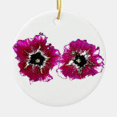 Summer Petunias Keramisch Ornament (Voorkant)
