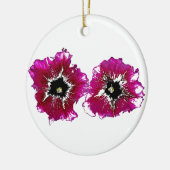 Summer Petunias Keramisch Ornament (Links)