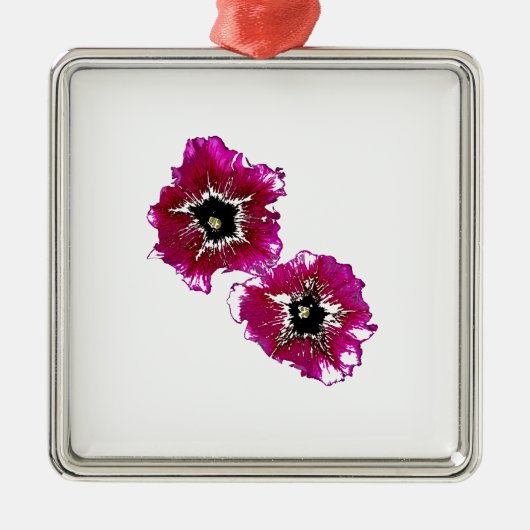 Summer Petunias Metalen Ornament (Voorkant)