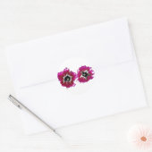 Summer Petunias Ronde Sticker (Envelop)