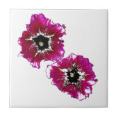 Summer Petunias Tegeltje (Voorkant)