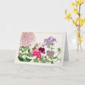 Summer phlox van Tanigami Konan Kaart (Gele Bloem)