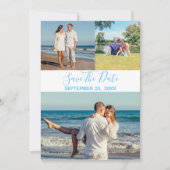 Summer Photo Collage Save the Date Card Kaart (Voorkant)