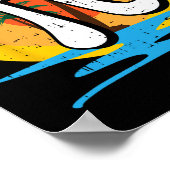 Summer Pi Day Retro Beach Wiskunde Symbols leraar Poster (Hoek)