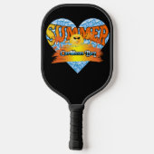 Summer Pickleball Fun Pickleball Paddle (Achterkant)