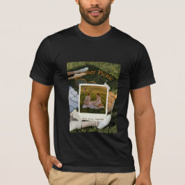 Summer picknick je foto t-shirt