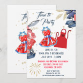 Summer Picnic Barbeque Party Kaart (Voorkant / Achterkant)