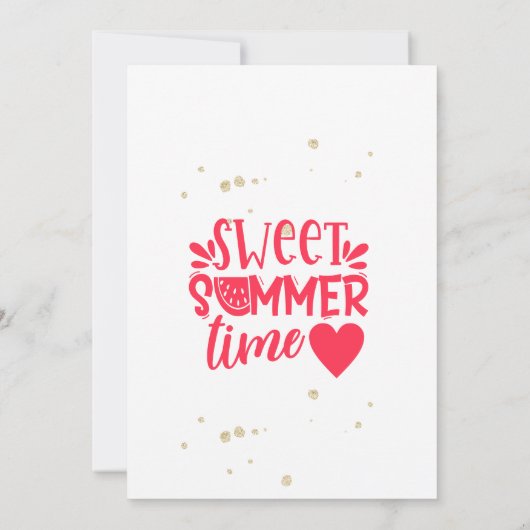 Summer Picnic Barbeque Party Uitnodiging (Achterkant)