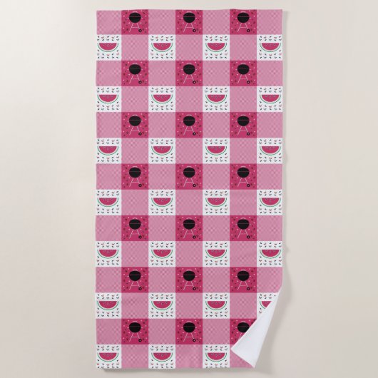 Summer Picnic Beach Towel Strandlaken (Voorkant)