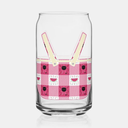 Summer Picnic Blikvorm Glas (Voorkant)