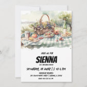 Summer Picnic boerderij uitzicht Uitnodiging (Voorkant)