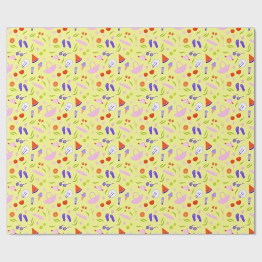 Summer Picnic Cadeaupapier (Vlak)