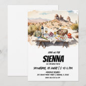 Summer Picnic cappadocia uitzicht Invitation Kaart (Voorkant / Achterkant)