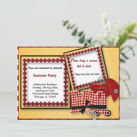 Summer Picnic Kaart (Staand voorkant)