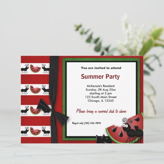 Summer Picnic Kaart (Staand voorkant)