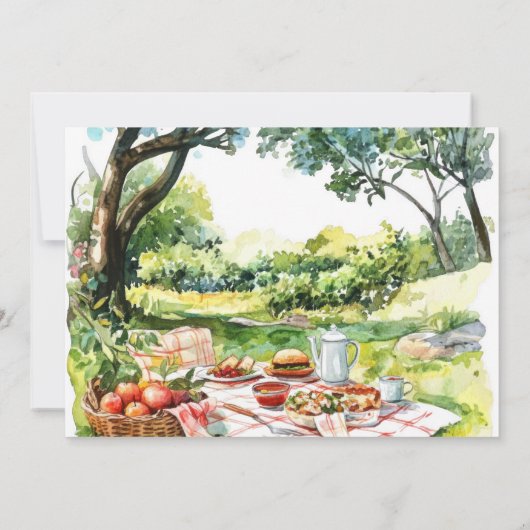 Summer Picnic Kaart (Achterkant)