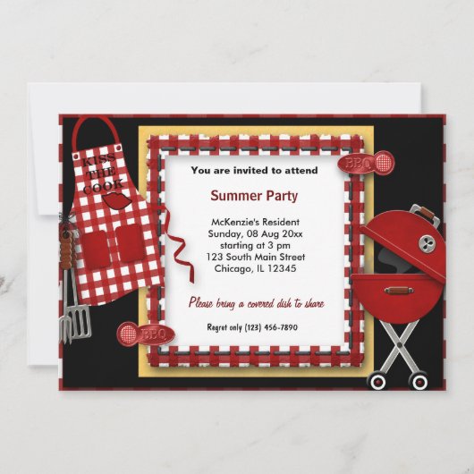 Summer Picnic Kaart (Voorkant)