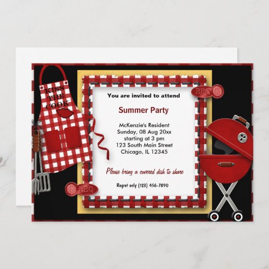 Summer Picnic Kaart (Voorkant / Achterkant)