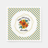 Summer Picnic Party Geometric Floral Servet (Voorkant)