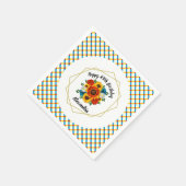 Summer Picnic Party Geometric Floral Servet (Hoek)