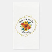 Summer Picnic Party Geometric Floral Servet (Voorkant)