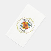 Summer Picnic Party Geometric Floral Servet (Hoek)