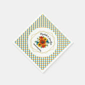 Summer Picnic Party Geometric Floral Servet (Hoek)