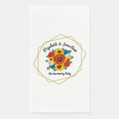 Summer Picnic Party Geometric Floral Servet (Voorkant)