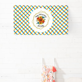 Summer Picnic Party Geometric Floral Spandoek