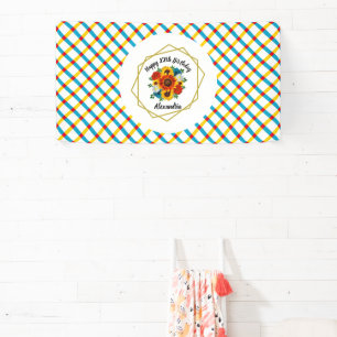 Summer Picnic Party Geometric Floral Spandoek