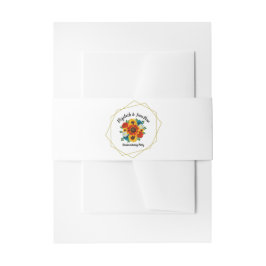 Summer Picnic Party Geometric Floral Uitnodigingen Wikkel