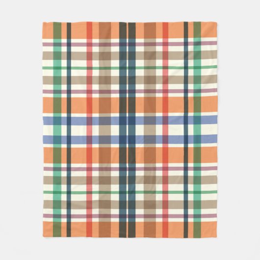 Summer Picnic Plaids Fleece Deken (Voorkant)